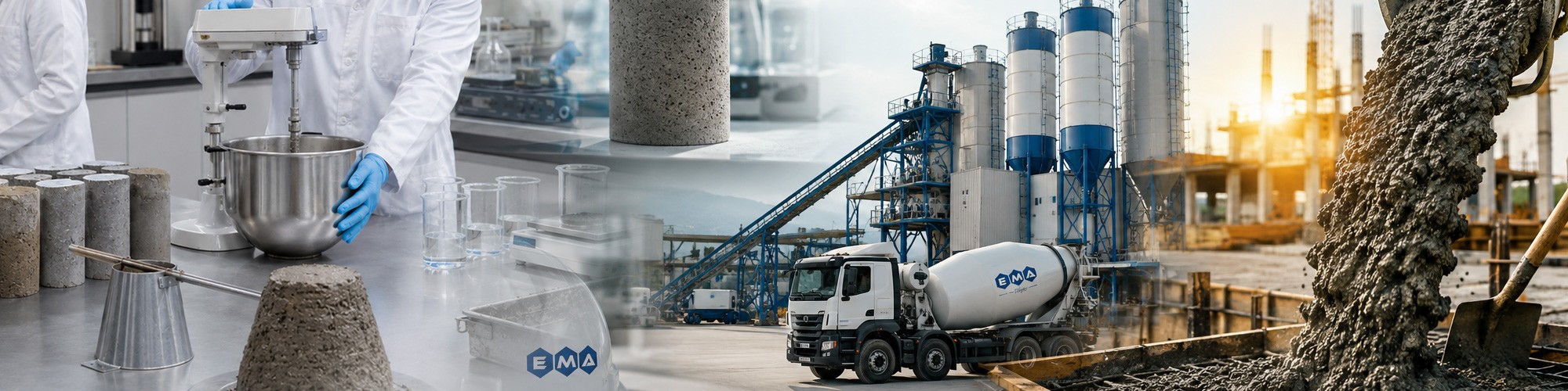  EMA Kimya | Beton Katkıları, Çimento Katkıları, Yapı Kimyasalları, Süper Akışkanlaştırıcılar, Yüksek Akışkanlaştırıcılar, Beton Yardımcı Katkıları, Beton Koruma Ürünleri, Püskürtme Beton Katkıları, Çimento Performans ve Öğütme Katkıları, Priz Hızlandırıcılar, Priz Geciktiriciler, Hava Sürükleyici Katkılar, Beton Dayanım Artırıcı Katkılar, Endüstriyel Yapı Kimyasalları, Hazır Beton Tesisleri, Prefabrik Beton Üretimi, Çimento Fabrikaları, Beton Santralleri, Köprü, Tünel, Baraj, Yol, Metro, Havalimanı, Viyadük ve Büyük Ölçekli Altyapı Projeleri İçin Yüksek Performanslı Beton ve Çimento Teknolojileri, Teknik Destek, Üretim ve Maliyet Danışmanlığı Hizmetleri